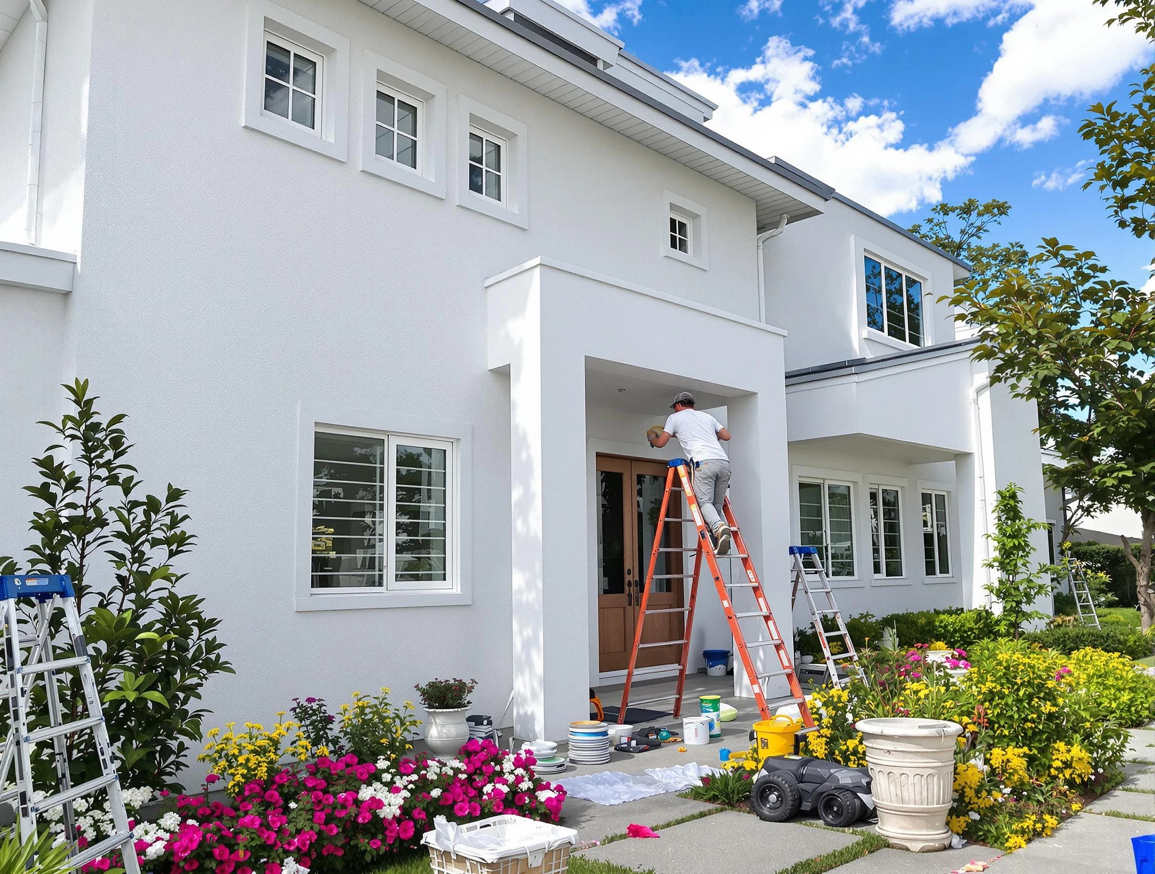 North Royalton House Painters team delivering a fresh exterior coat in North Royalton, OH